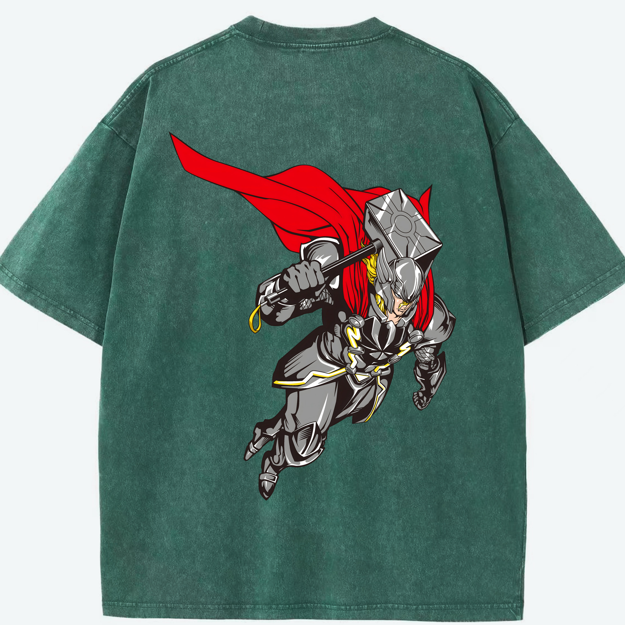 （画像用） アベンジャーズ The Avengers 綿100% ヴィンテージ風 半袖Tシャツ（背面プリント）
